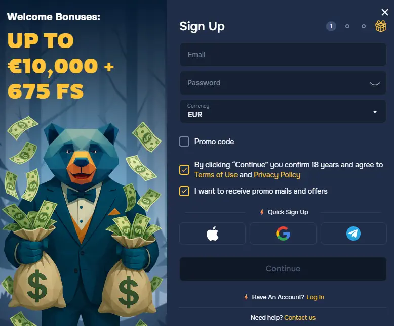 Baloo Bet Registratie